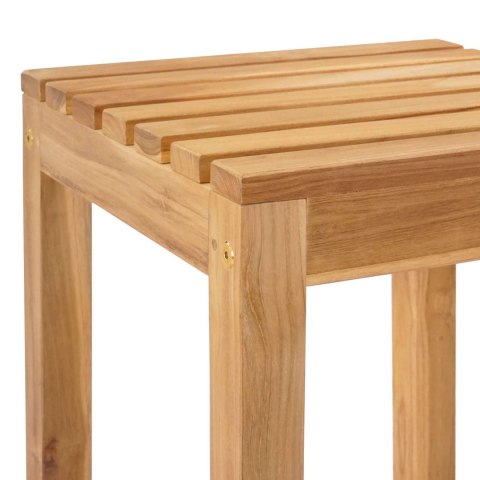 Stołek barowy 4 pcs naturalny Lite drewno teakowe