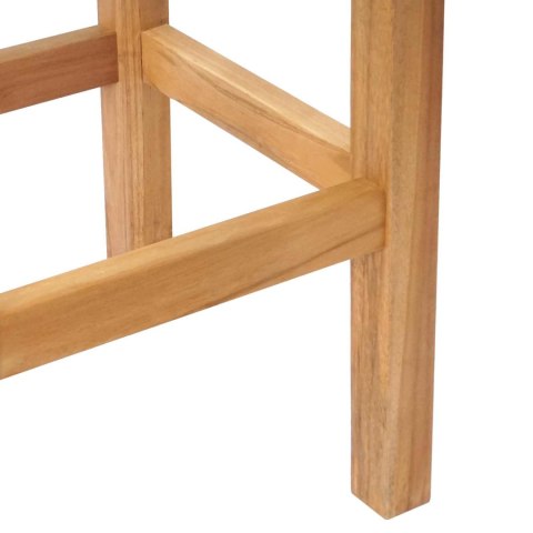 Stołek barowy 4 pcs naturalny Lite drewno teakowe