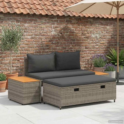 Zestaw sof na zewnątrz 4 -Seater 4 pcs 55 x 30 x 39 cm