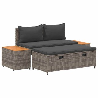 Zestaw sof na zewnątrz 4 -Seater 4 pcs 55 x 30 x 39 cm