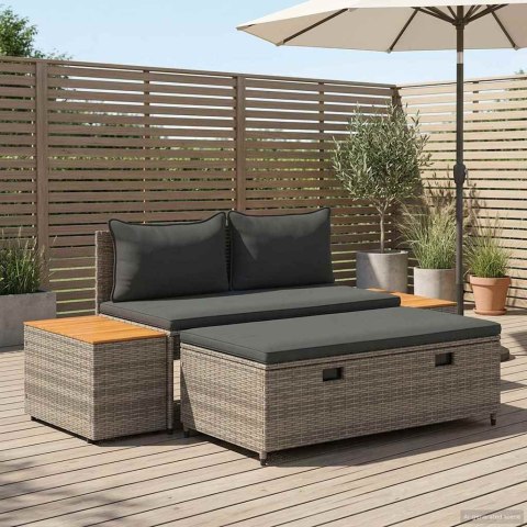 Zestaw sof na zewnątrz 4 -Seater 4 pcs 55 x 30 x 39 cm