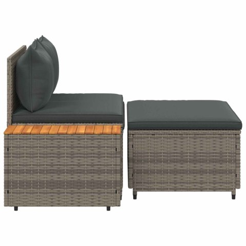 Zestaw sof na zewnątrz 4 -Seater 4 pcs 55 x 30 x 39 cm