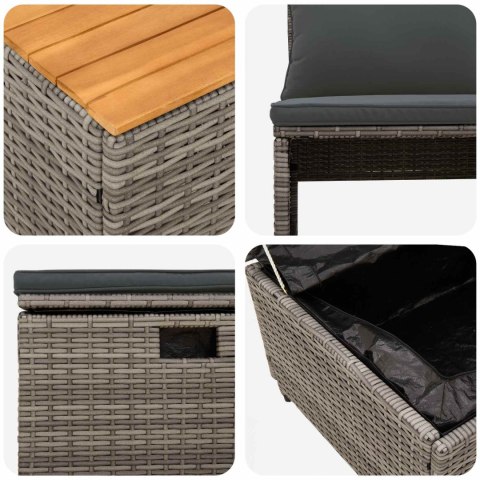 Zestaw sof na zewnątrz 4 -Seater 4 pcs 55 x 30 x 39 cm