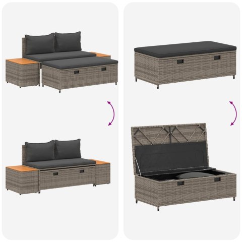 Zestaw sof na zewnątrz 4 -Seater 4 pcs 55 x 30 x 39 cm