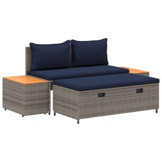 Zestaw sof na zewnątrz 4 -Seater 4 pcs 55 x 30 x 39 cm