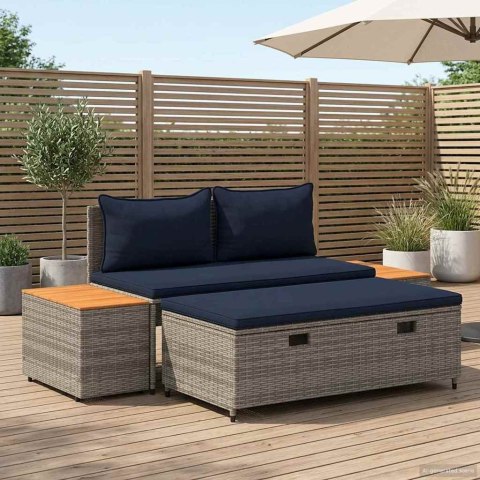 Zestaw sof na zewnątrz 4 -Seater 4 pcs 55 x 30 x 39 cm
