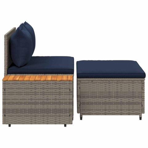 Zestaw sof na zewnątrz 4 -Seater 4 pcs 55 x 30 x 39 cm