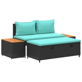 Zestaw sof na zewnątrz 4 -Seater 4 pcs 55 x 30 x 39 cm