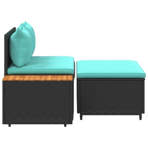 Zestaw sof na zewnątrz 4 -Seater 4 pcs 55 x 30 x 39 cm