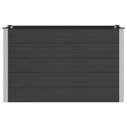 Podniesiona rabata ogrodowa Czarny 150 x 100 x 91 cm