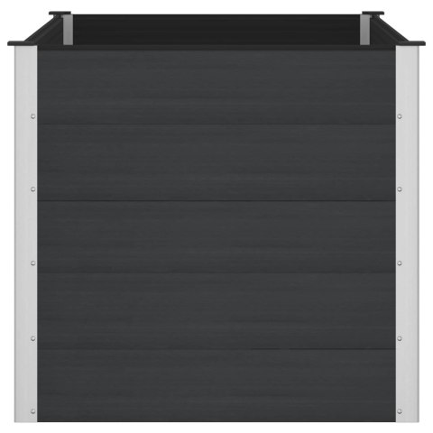 Podniesiona rabata ogrodowa Czarny 150 x 100 x 91 cm