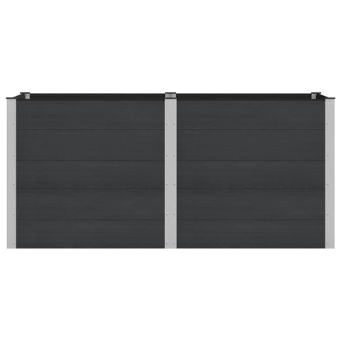 Podniesiona rabata ogrodowa Czarny 200 x 100 x 91 cm