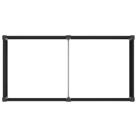 Podniesiona rabata ogrodowa Czarny 200 x 100 x 91 cm