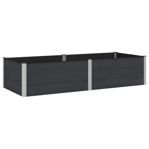 Podniesiona rabata ogrodowa Czarny 250 x 100 x 54 cm