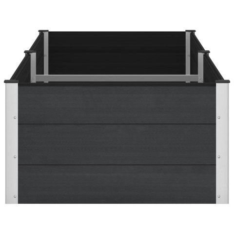 Podniesiona rabata ogrodowa Czarny 250 x 100 x 54 cm