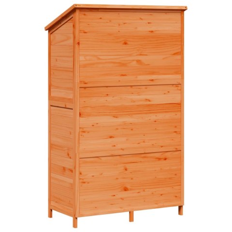 Shed ogrodowy brązowy 106 x 56 x 176,5 cm Drewno inżynieryjne