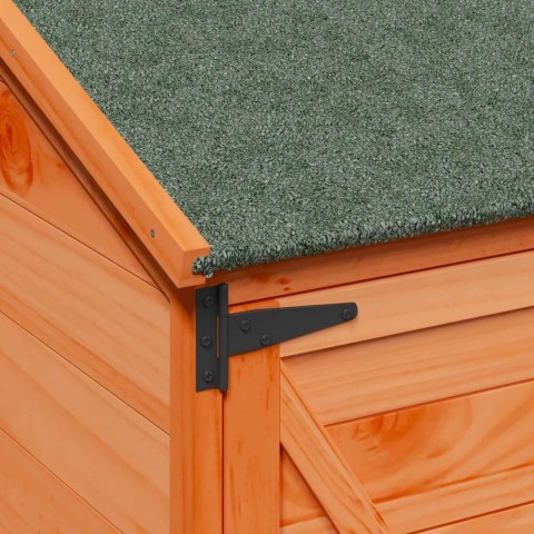 Shed ogrodowy brązowy 106 x 56 x 176,5 cm Drewno inżynieryjne