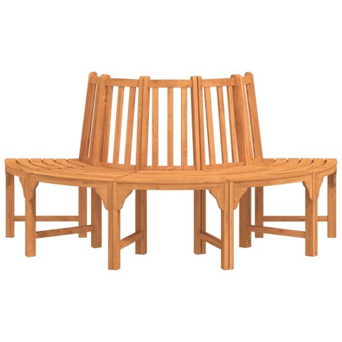 Półokrągła ławka pod drzewo, Ø208 cm, lite drewno eukaliptusowe