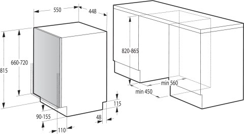 Zmywarka do zabudowy GORENJE GV520E10S