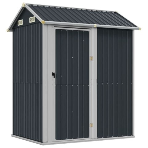 Domek ogrodowy antracytowy 192x152,5x237 cm ocynkowana stal