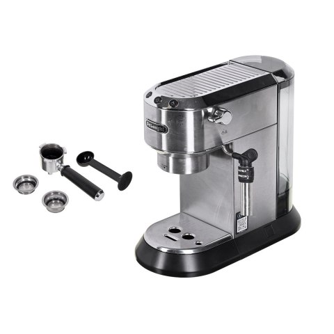 Ekspres kolbowy DeLonghi Dedica Style EC 685.M (1350W; kolor srebrny) (OUTLET)