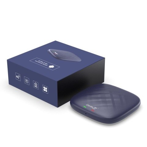 CARLINKIT Adapter Bezprzewodowy TBOX-Plus 4GB+64GB Apple Carplay/Android Auto niebieski