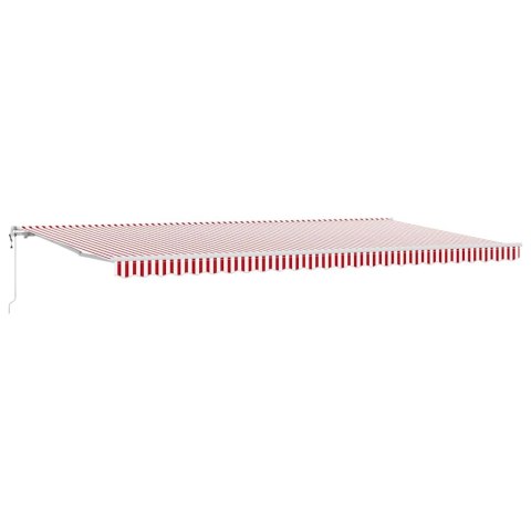 Elektryczna Rozkładana Markiza Czerwony i Biały 600 × 350 cm