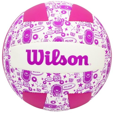 PIŁKA SIATKOWA WILSON STAMP VB FIOLETOWO BIAŁA