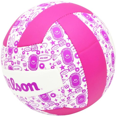 PIŁKA SIATKOWA WILSON STAMP VB FIOLETOWO BIAŁA