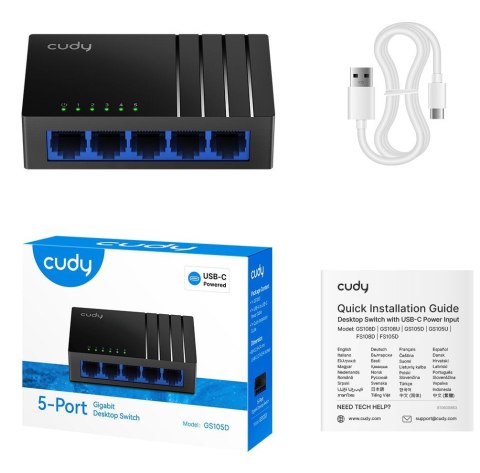 Switch CUDY GS105D 5-Port 10/100/1000