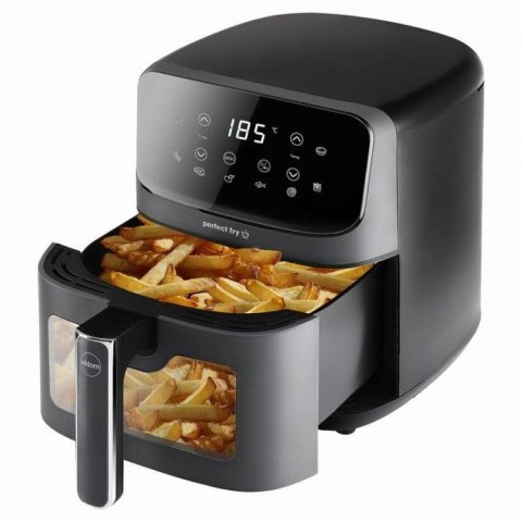 ELDOM FRYTKOWNIC BEZTŁUSZCZOWA FR45 FRITELO 1500W REGULACJA TEMP 80-200°C SZKLANE OKNO W POJEMNIKU DOTYKOWY PANEL STERUJĄCY