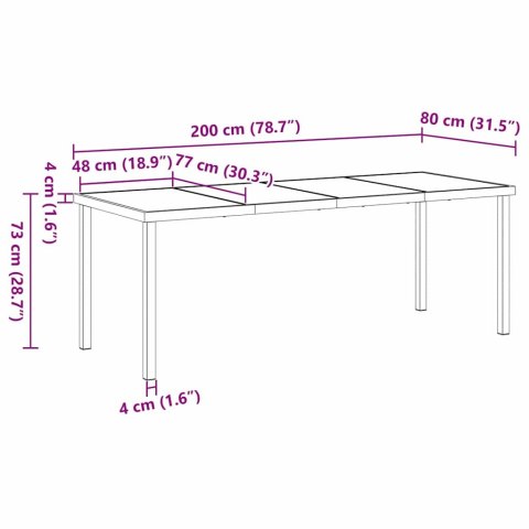 Zestaw stół i krzesła z poduszką 9 pcs Czarny Rattan PE