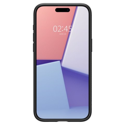 Etui pokrowiec na iPhone 15 Pro Liquid Air - czarny mat