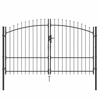 Brama Podwójna Z blokadą Woerden Szary 299,5 x 224,5 cm Stal