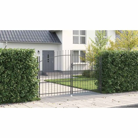 Brama Podwójna Z blokadą Woerden Szary 299,5 x 224,5 cm Stal