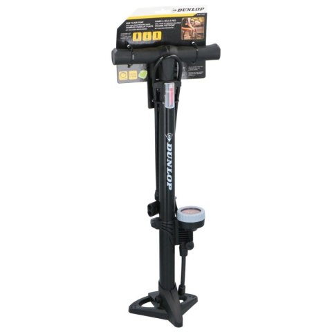 POMPKA WARSZTATOWO - ROWEROWA 160Psi (11Bar) Z MANOMETREM DUNLOP