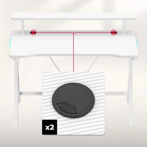 Biurko Huzaro Hero 1.9 RGB White