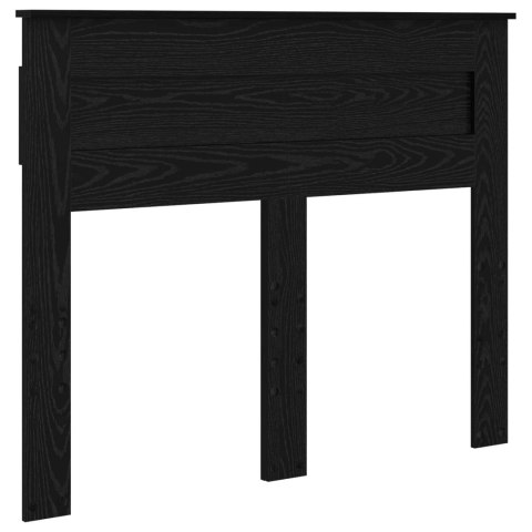 Ramka łóżka Czarny Dąb 135 x 190 cm Materiał drewnopochodny