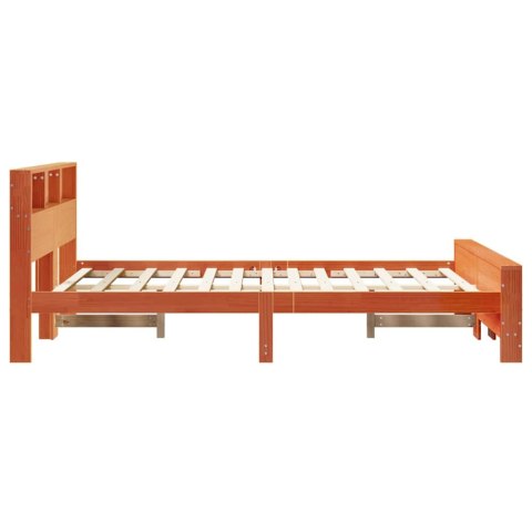 Ramka łóżka Woskowy Brąz 160 x 200 cm Materiał drewnopochodny