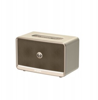 Głośnik bezprzewodowy Bluetooth W-KING H330 kremowy