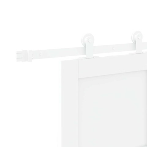 Drzwi przesuwne Biały 83 x 232 cm Lite drewno sosnowe