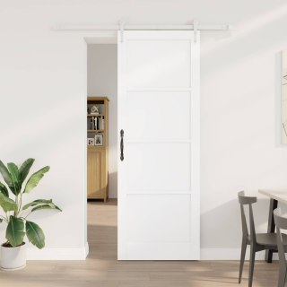 Drzwi przesuwne ORKDAL Biały 83 x 232 cm Lite drewno sosnowe
