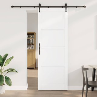 Drzwi przesuwne ORKDAL Biały 83 x 232 cm Lite drewno sosnowe