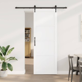 Drzwi przesuwne ORKDAL biały i czarny 83 x 232 cm