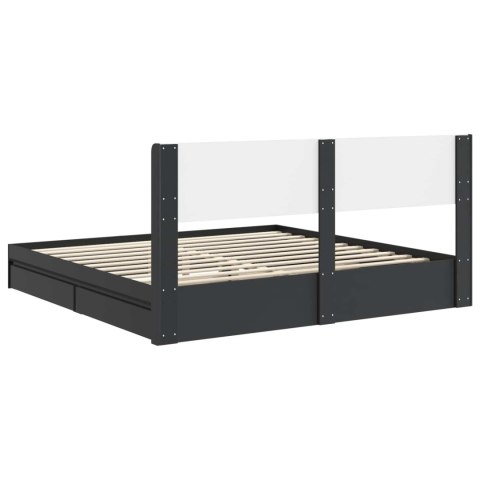 Stelaż łóżka z przechowywaniem i zagłówkiem 3 pcs