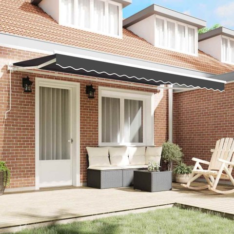 Rama markizy Antracyt 400 x 200 cm Poliester z powłoką PU