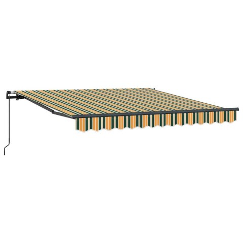 Markiza wysuwana Zielony i żółty 350 x 250 cm
