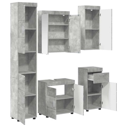 Zestaw mebli łazienkowych TULUM 5 pcs Betonowy szary