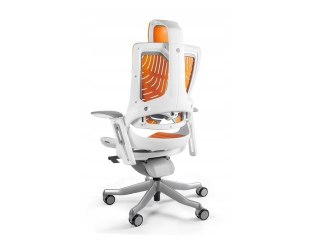 Fotel biurowy Wau 2 TPE-12 elastomer mango/biały