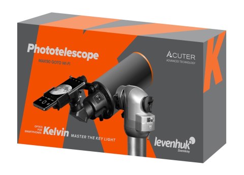 Fototeleskop Levenhuk Kelvin MAK90 AZ GOTO Wi-Fi